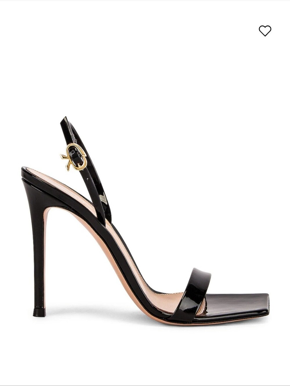Gianvito Rossi Black Patent Ribbon Stiletto 110